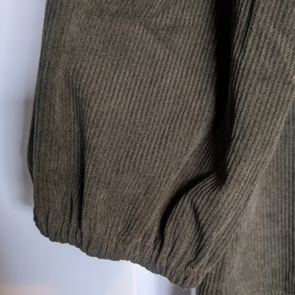 7 for All Mankind Green Corduroy Button Down Dress - NWT - Picture 5 of 6